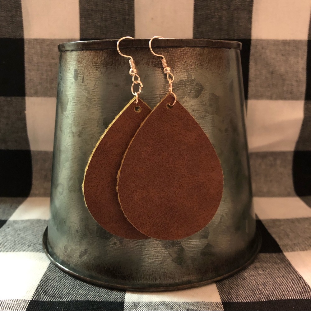 Original Leather Earrings $12